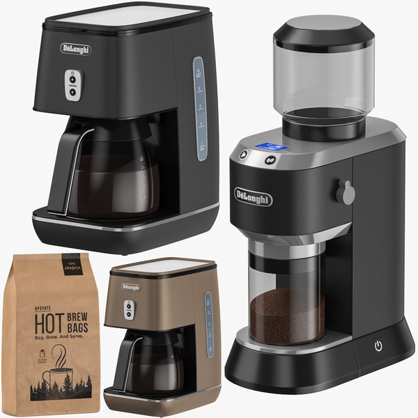 Coffee Maker And Grinder Collection 3D