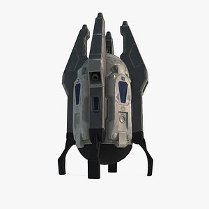 Future science fiction rescue capsule