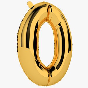 3D foil balloon digit