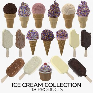 3D ice cream - cones model