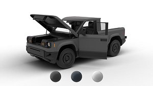 3D Slate Truck EV 2027 HQ 3d model