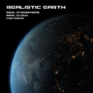 realistic earth 3d model