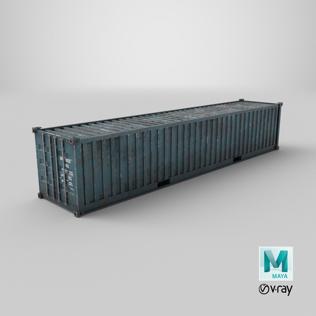 Container Ruined 4 Colors Model - TurboSquid 2217301