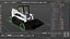 Skid Steer Loader with Operator Rigged for Cinema 4D 3D