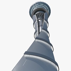 Airport Air Traffic Control Tower with Interior Offline Generic