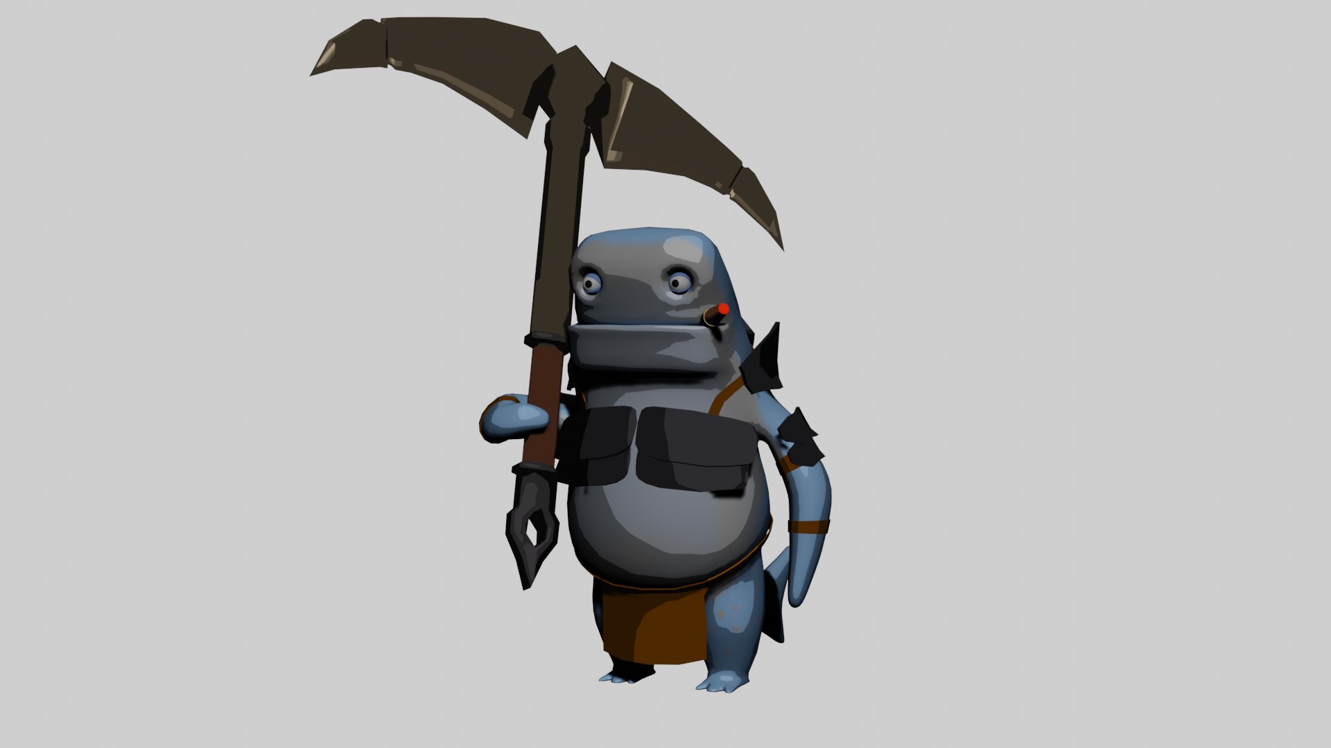 3D model Whale shark Warrior with anchor - TurboSquid 1985089