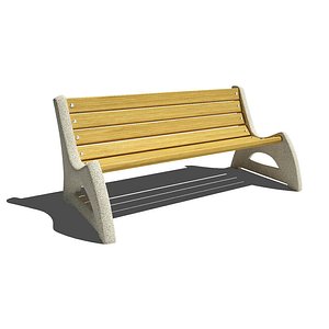 park bench 3d model