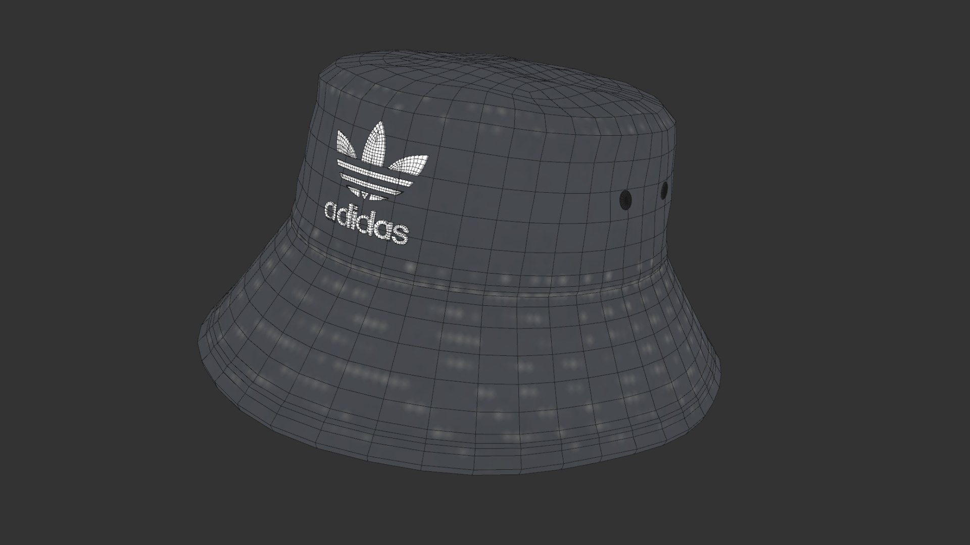 3D Bucket Hat PBR Low-poly 3D model ADIDAS Low-poly 3D model ...