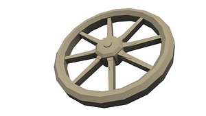 wooden wagon wheel x