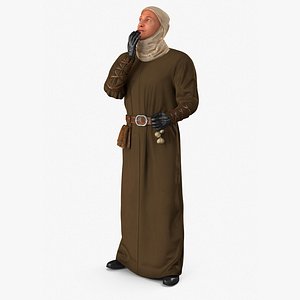 Historical Middle Eastern Male Character Rigged for Maya