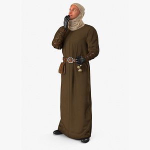 Historical Middle Eastern Male Character Rigged for Maya