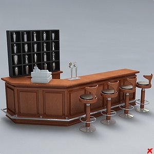 3d bar counter