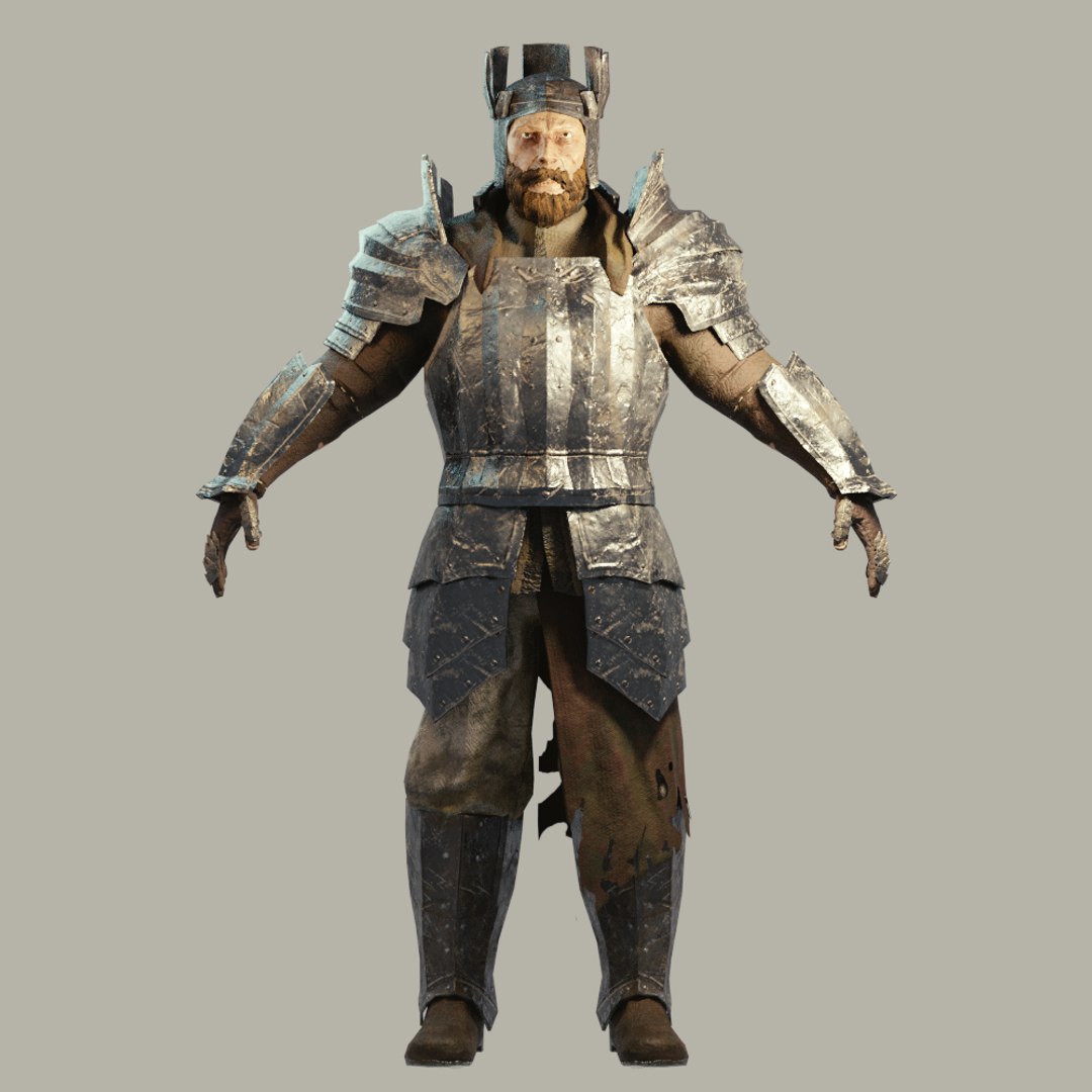 Medieval fantasy knight armor 3D model - TurboSquid 1271970