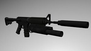 3ds colt m4a1 assault rifle