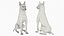 3D model Dutch Shepherd Dog Sitting
