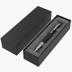 Ballpoint Pen With Case 3D model