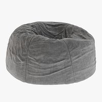 Tweed Charcoal Bean Bag Chair