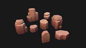 stylized stone desert