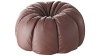 Round leather beanbag chair