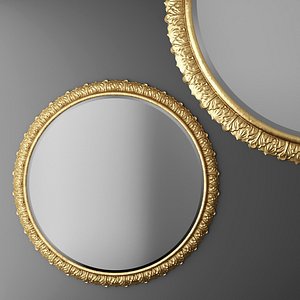 3d baroque frame mirror