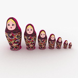 3D doll decoration model