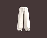 Mens jogger with cut and sew and dart detaling
