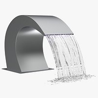 Waterfall Fountain With Water