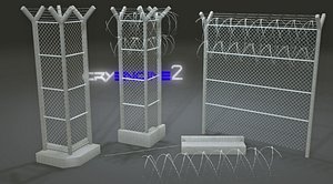 Prison Fence Pack | Modular | Game Ready