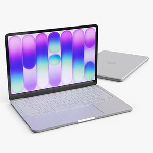 MacBook Neo Portable Laptop Device White 3D