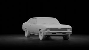3D model Chevrolet Nova SS 396 1970