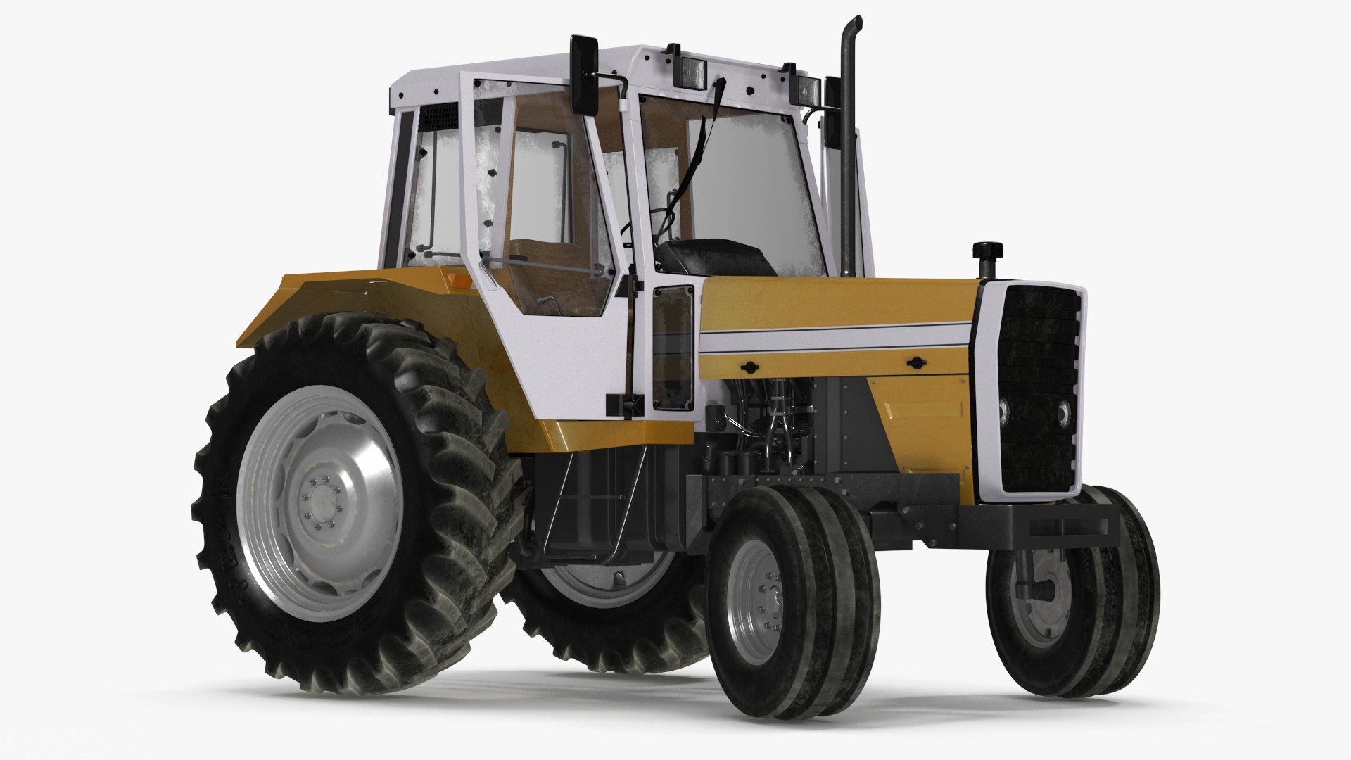 Farm Tractor Rigged for Maya 3D model preview