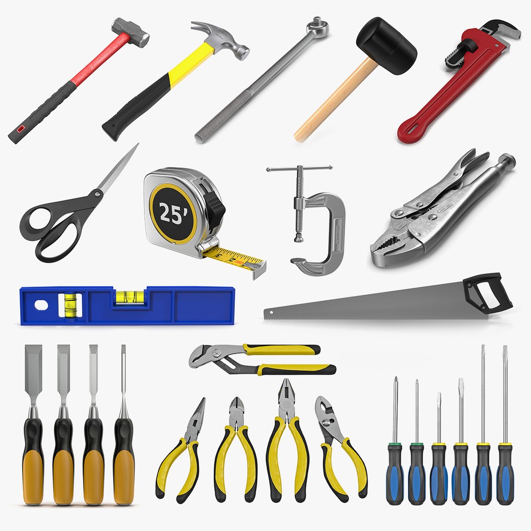 Tools Collection 4 3D model preview
