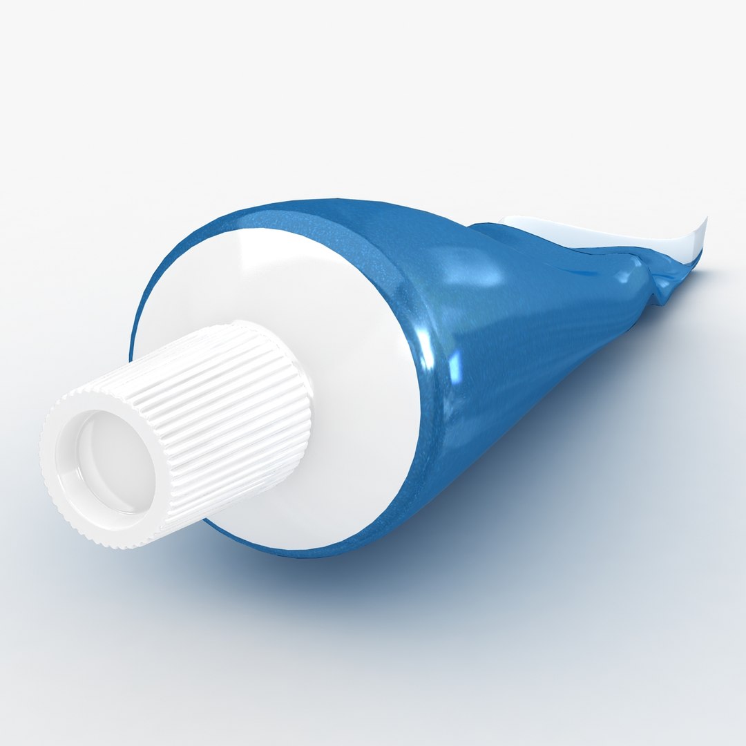 Realistic Squeezing Toothpaste 3d Model