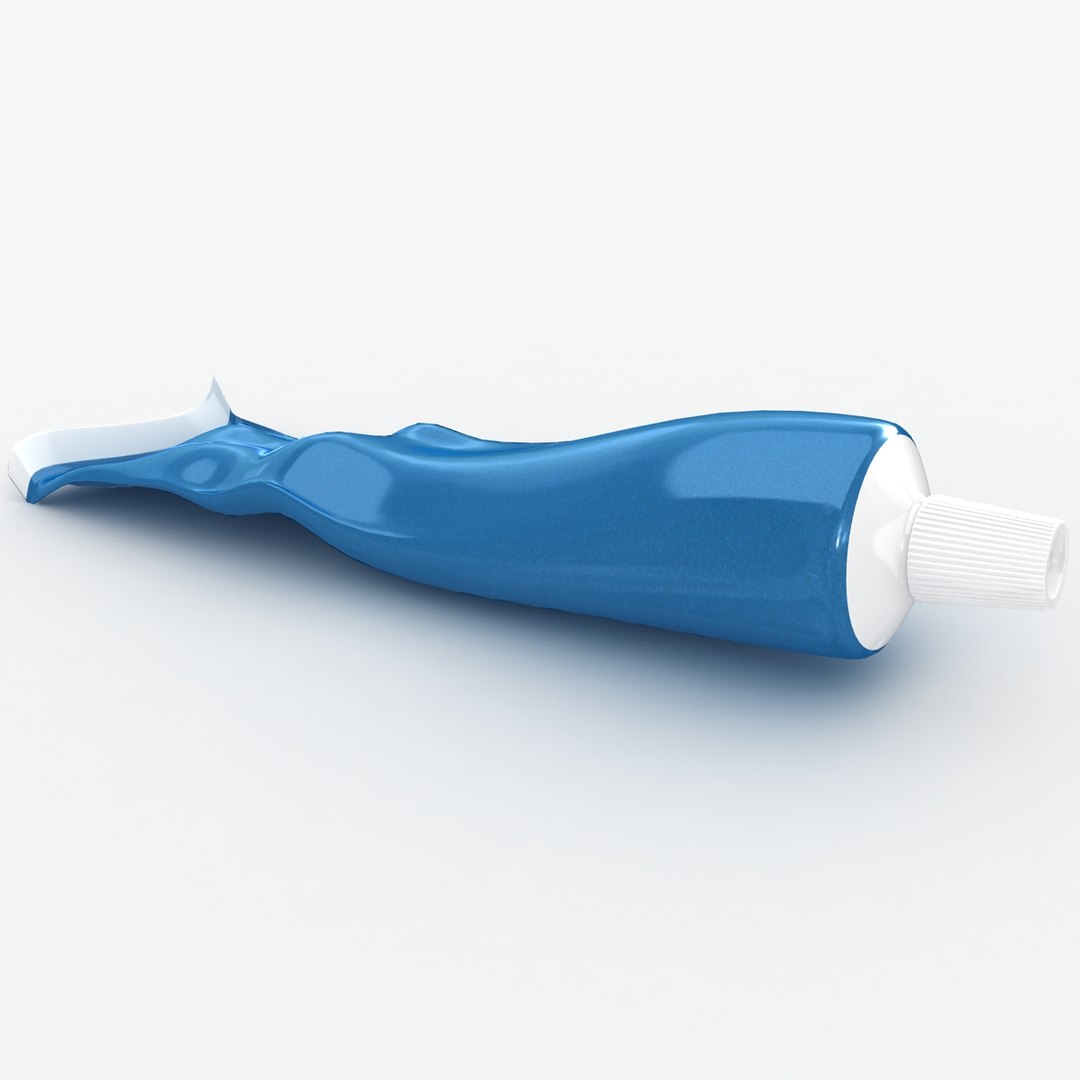 Realistic Squeezing Toothpaste 3d Model