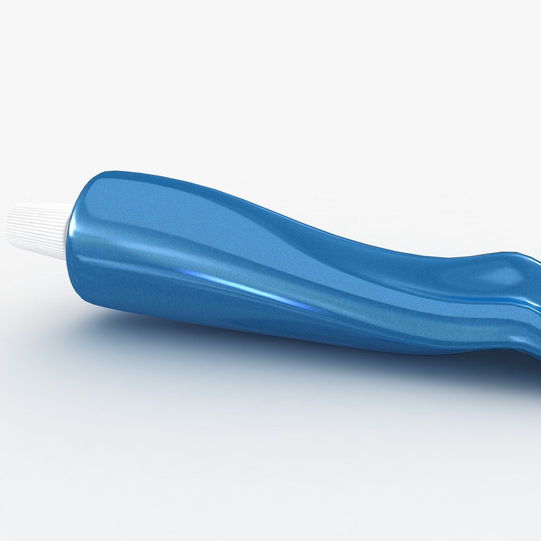 Realistic Squeezing Toothpaste 3d Model