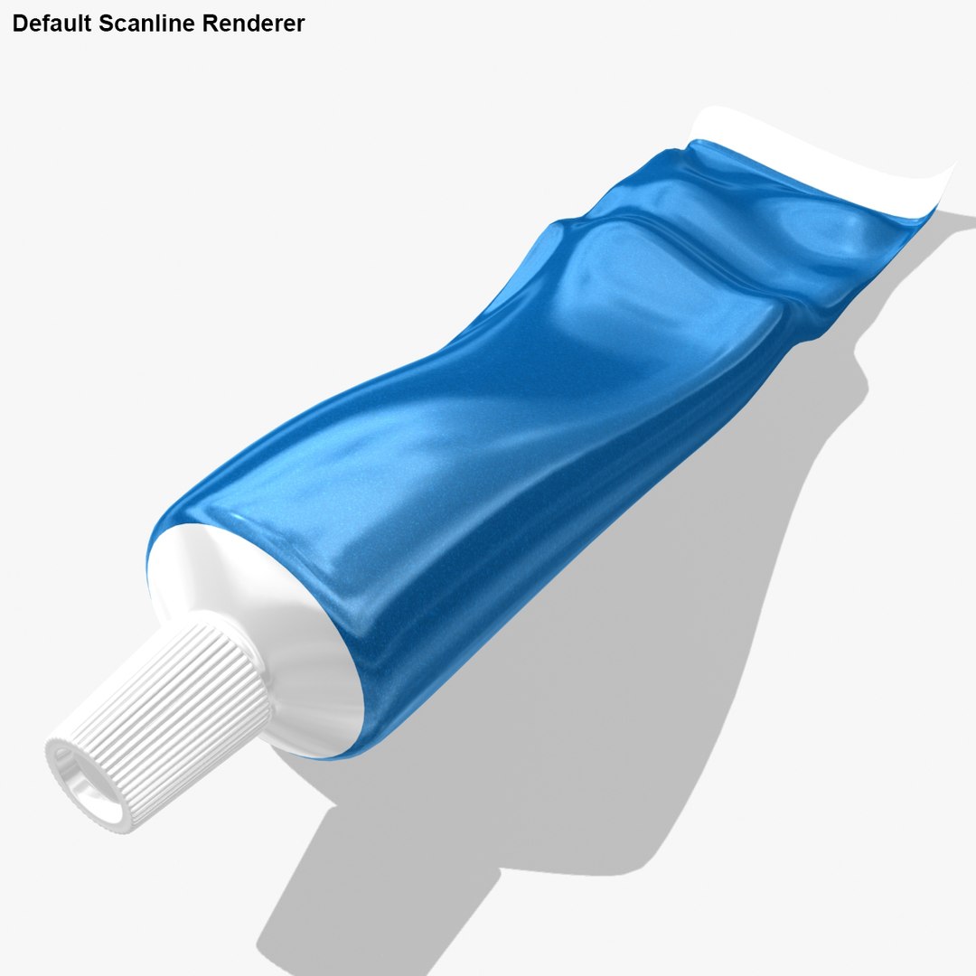 Realistic Squeezing Toothpaste 3d Model