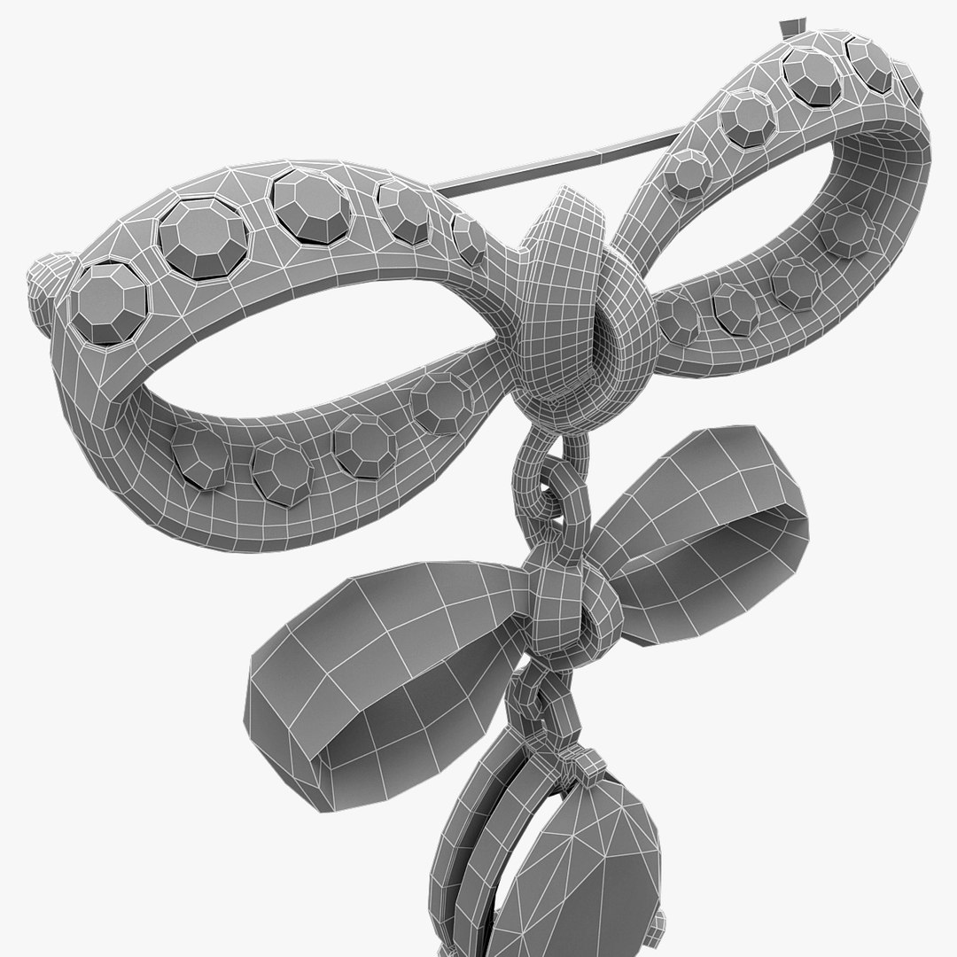 3d Brooch Modelled