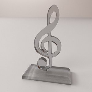 music trophy 3D model