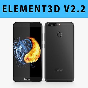 E3D - Huawei Honor 8 Pro Black