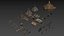 Top-Down Barbarian Camp - LowPoly
