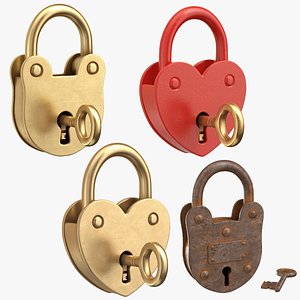 Padlocks Collection 3D