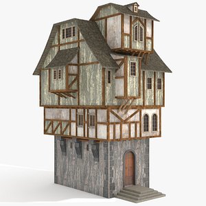 medieval house 3D model