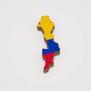 Bogota Capital of Colombia 3D Map 3D model