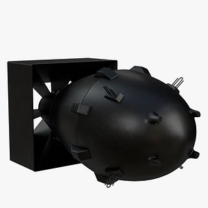 3D fat man nuclear bomb model