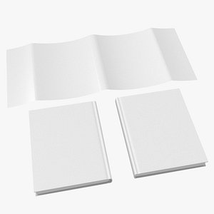 Dustjacket Hardcover Book Set Type 05 Basic Poses Blank and Generic