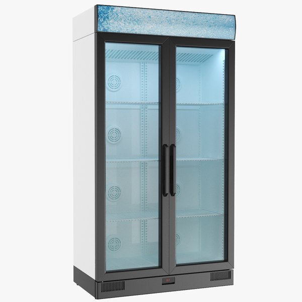 real commercial fridge 3D