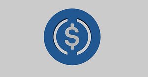 usdc coin cash money model ui logo gold 2