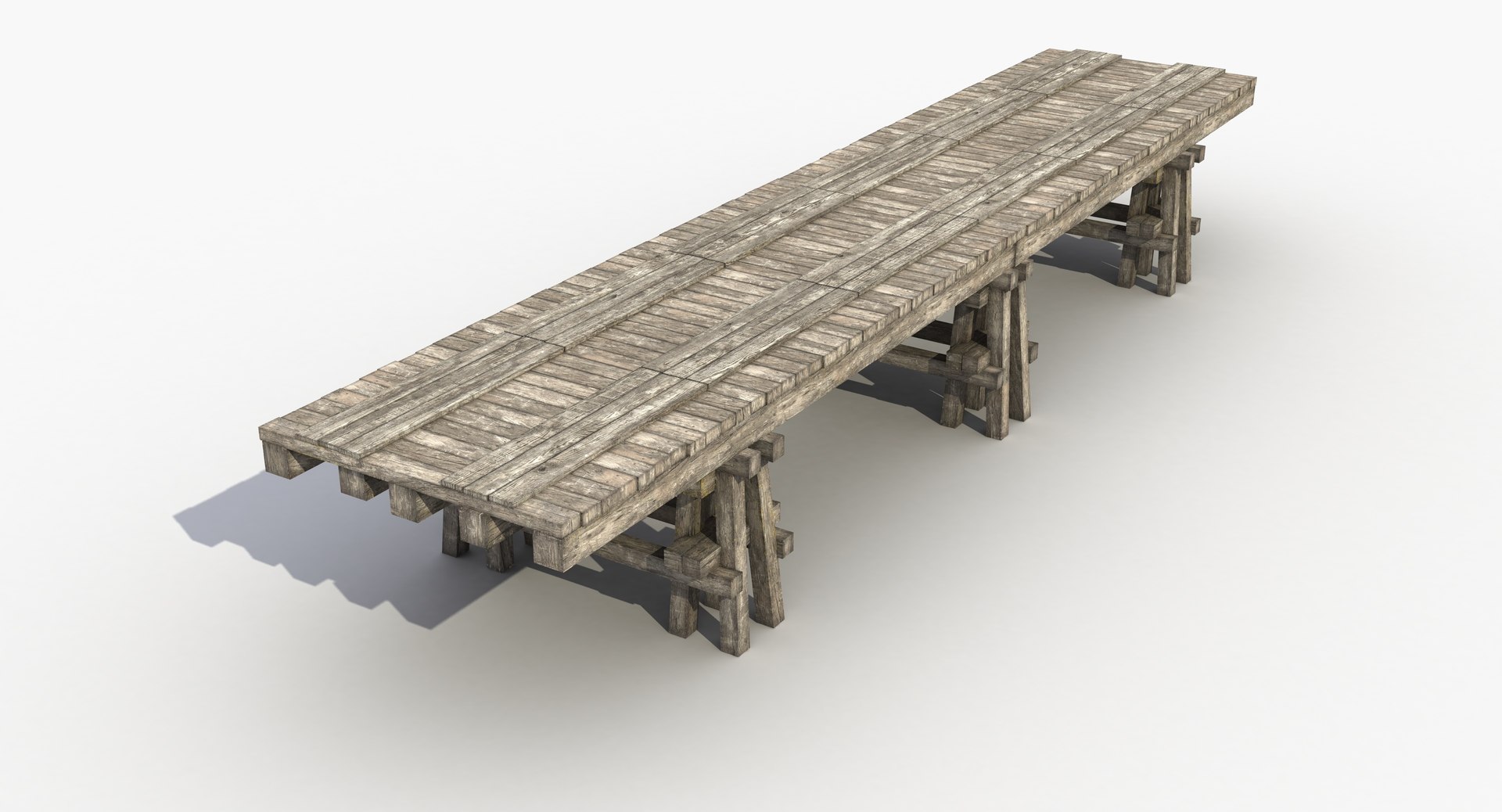 3D Model Old Wooden Bridge 31 - TurboSquid 2014943