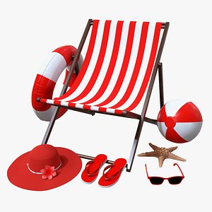 Beach composition 01 red