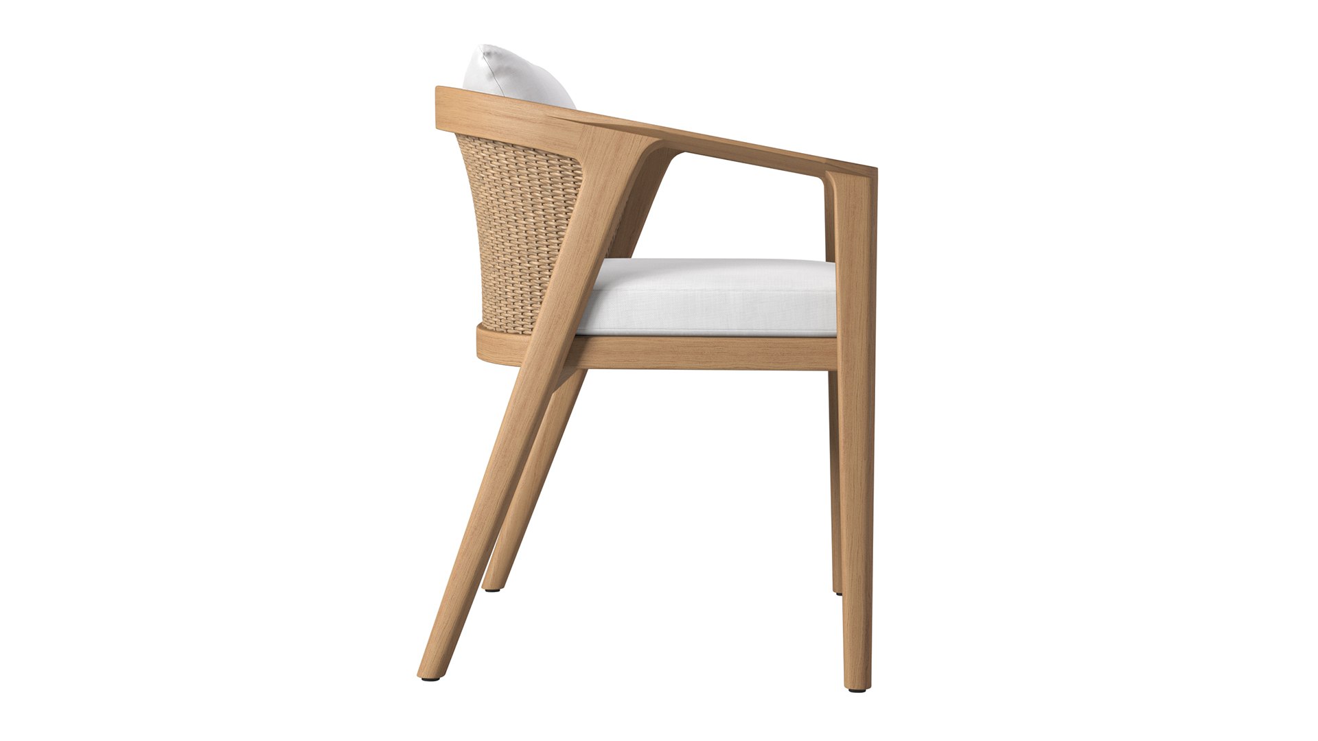 Malta Teak Armchair 3D model TurboSquid 2129919